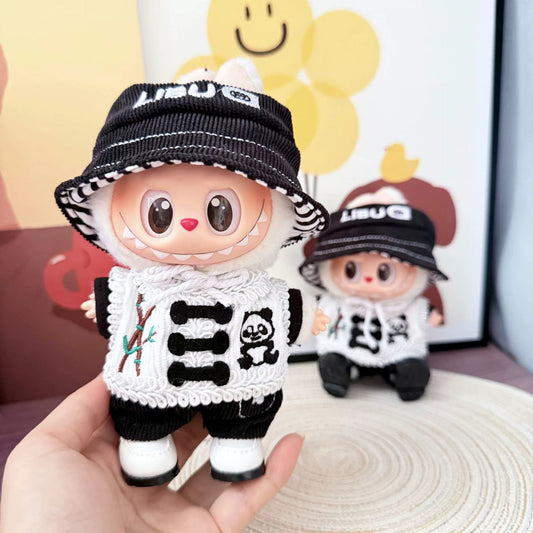 Labubu 17cm outfit Panda